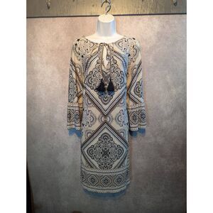 Danillo Boutique stretchy silky boho shift dress 1x